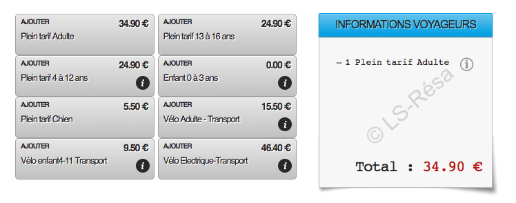 choix des prestations